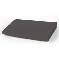 Drap plat 180x290 "uni 57 fils gris carbone "