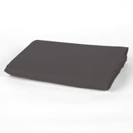 Drap plat 240x310 "uni 57 fils gris carbone"