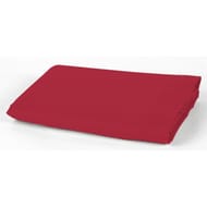 Drap plat 180x290 uni rouge 57 fils