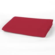 Drap plat 240x310 uni rouge 57 fils