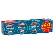Saupiquet thon entier nature msc 1/5 x 6+2 896g