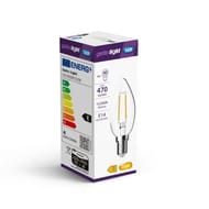 Getic ampoule LED flamme claire equivalent 40W E14 blanc chaud 2700k 15g