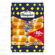 Brioche pasquier pains au lait  lot de 2x10 - le 2ème -50% 700g