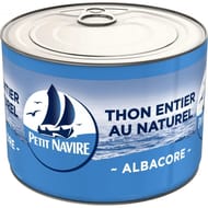 Petit Navire thon naturel démarche responsable 280g