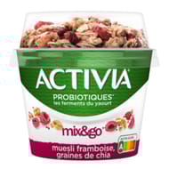 Activia muesli graines de chia framboise 170g