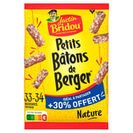Justin Bridou saucisson petits batons de berger nature +30% offert 208g