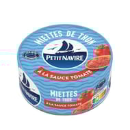 Petit navire miettes de thon à la sauce tomate démarche responsable  140g