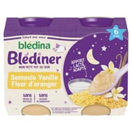 Blédina blédîner semoule et vanille fleur d'oranger 2x200g dès 6 mois