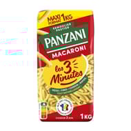 Panzani macaroni cuisson rapide 3 min 1kg