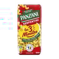 Panzani serpentini cuisson rapide 3min 500g