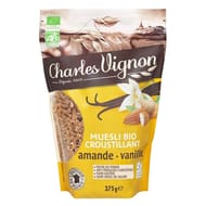 Charles Vignon muesli bio croustillant amande vanille sans gluten 375g