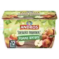 Andros dessert de pomme nature 12x100g