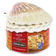 Connétable Arok noix de Saint Jacques Bretonnes 1/4 205g + 3 coquilles vides 205g