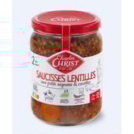 Christ saucisses aux lentilles 85cl 820g