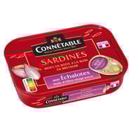 Connetable 1/5 sardines à l'huile d'olive et aux échalotes de bretagne 135G