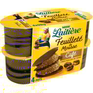 La Laitière feuilleté de mousse café 4x57g