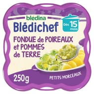 Bledina bledichef fondue de poireaux et pommes de terre dès 15 mois 250g