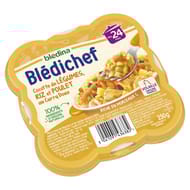 Bledina blédichef cocotte de légumes riz poulet au curry doux dès 24 mois 250g