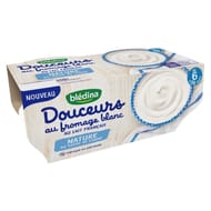 Blédina douceur au fromage blanc nature sucré 4x100g dès 6 mois
