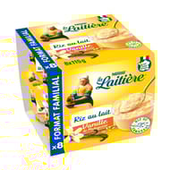 La Laitière riz au lait vanille 8x115g