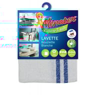 La menagere lavette bouclette blanche 33 x 35