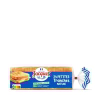 Jacquet 24 petites tranches nature sans sucres ajoutés 450g