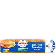 Jacquet 32 petites tranches nature sans sucres ajoutés 700g