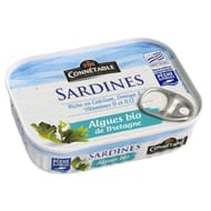 Connetable 1/5 sardines à l'huile d'olive extra vierge bio et aux algues bio 135g