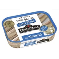 Connetable 1/5 sardines sans peau et sans arêtes au naturel 98g
