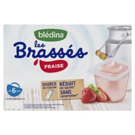 Blédina les brassés fraise 6x95g dès 6 mois