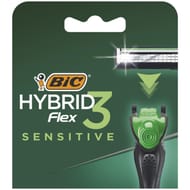 Bic flex 3 hybrid sensitive tetes de rasoir pour homme x4