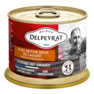 Delpeyrat bloc de foie gras de canard du sud-ouest à l'armagnac 160g