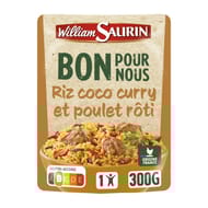William saurin - doypack bons pour nous riz et poulet roti, sauce coco