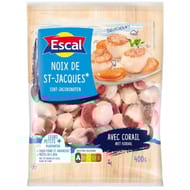 Escal noix de st jacques avec corail crues 400g