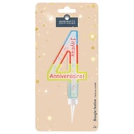 Bougie maxi chiffre n°4