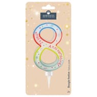 Bougie maxi chiffre n°8