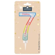 Bougie maxi chiffre n°7