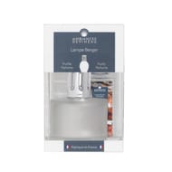 Lampe berger ovalie blanche givrée et recharge 180ml ambre d'orient