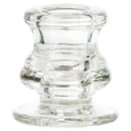 Bougeoir urne transparent pour bougie droite