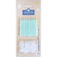 20 bougies et 20 bobèches Vert