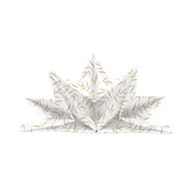 12 serviettes 40x60cm preplie leaf event or fond blanc