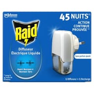 Raid diffuseur liquide électrique 45 nuits 32ml