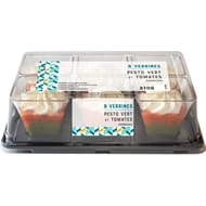 Verrines crème de pesto, tomates mi sechées et parmesan 6x45g 270g