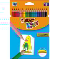 Bic tropicolors étui carton 18 crayons de couleur