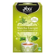 Yogi infusion matcha énergie bio 15 sachets 27g