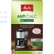 Melitta détartrant Anti Calc Bio Powder pour cafetières filtres poudre 6X20g 21773