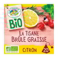 La tisanière tisane brûle graisse citron bio x20 30g