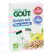 Good Gout céréales nuit tilleul camomille dès 4 mois 200g