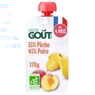 Good Gout gourde poire pêche bio dès 4 mois 120g