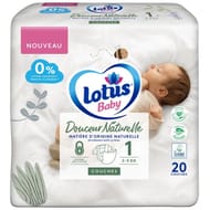 Lotus baby douceur naturelle couches t1 x20